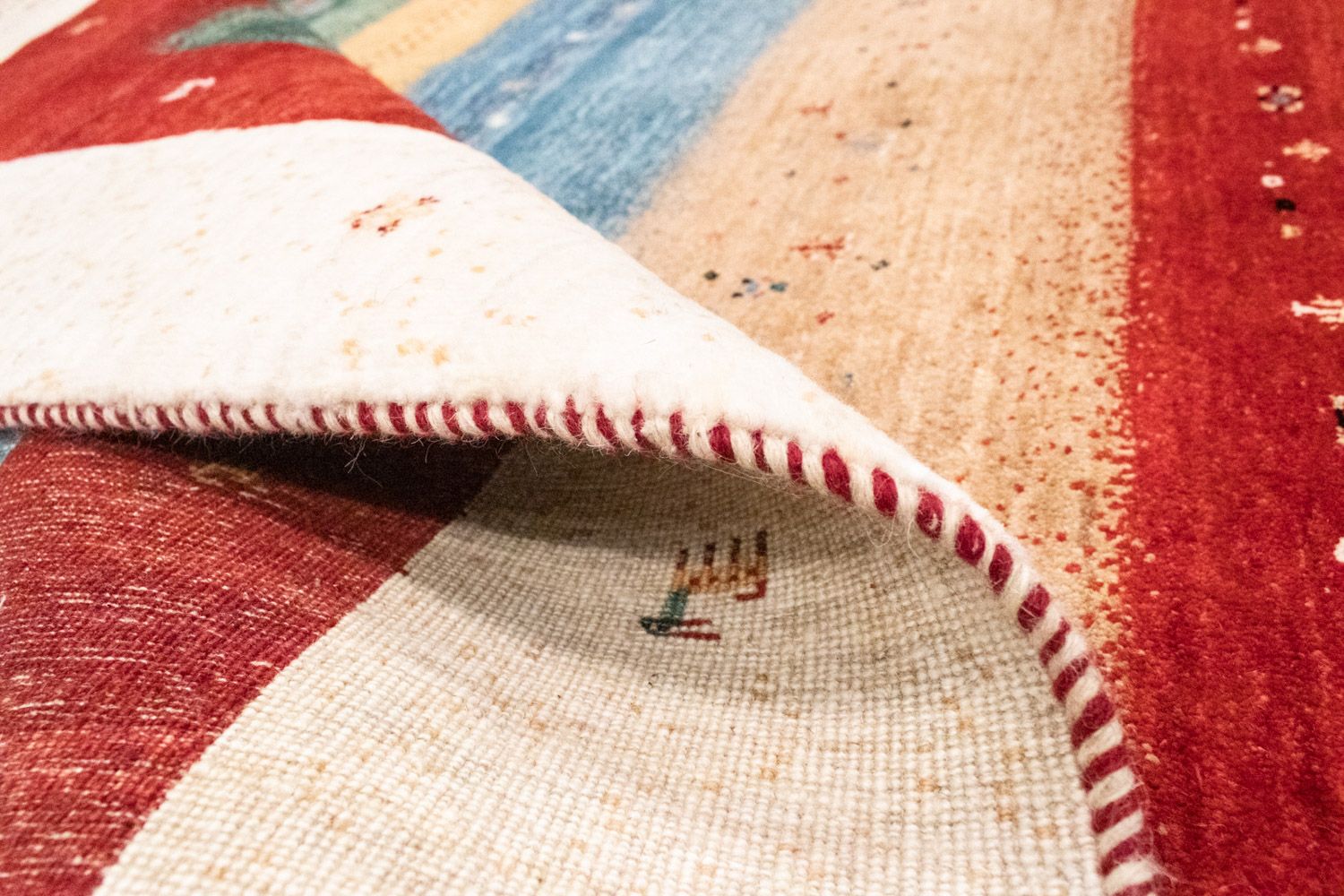 Alfombra Gabbeh - Loribaft Persa - 252 x 170 cm - multicolor