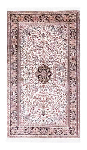 Alfombra de seda - Seda de Cachemira - 161 x 93 cm - azul