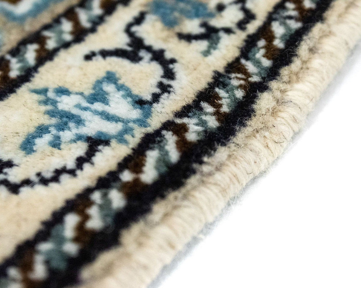 Alfombra persa - Nain - 60 x 40 cm - azul oscuro