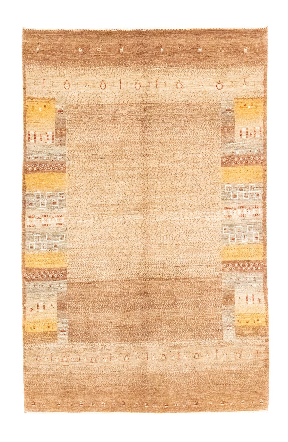 Alfombra Gabbeh - Loribaft Persa - 250 x 159 cm - marrón