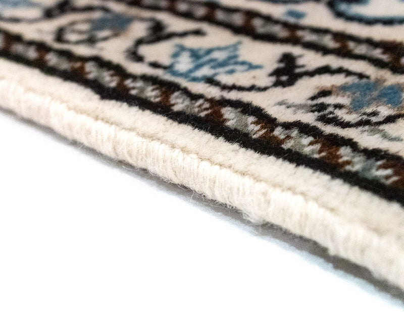 Alfombra persa - Nain - 60 x 40 cm - blanco natural