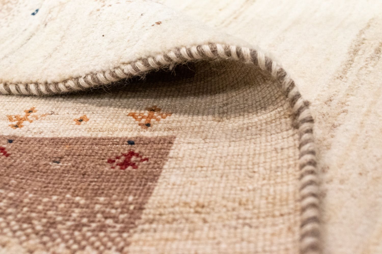 Alfombra Gabbeh - Loribaft Persa - 258 x 154 cm - beige