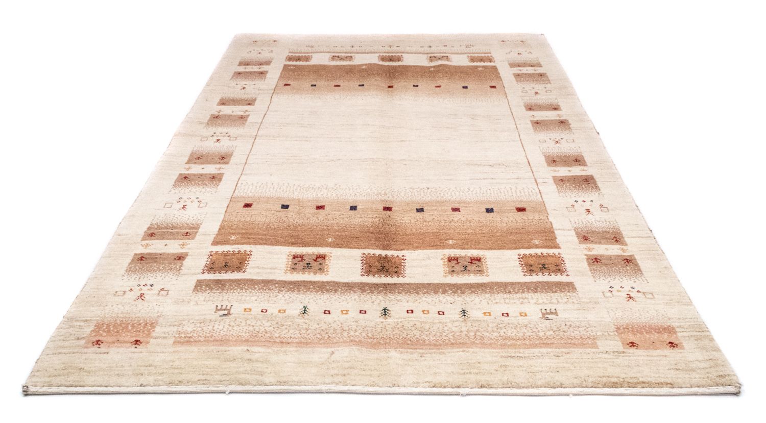 Alfombra Gabbeh - Loribaft Persa - 258 x 154 cm - beige