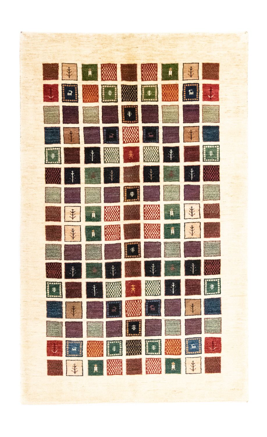 Alfombra Gabbeh - Loribaft Persa - 247 x 152 cm - colorido