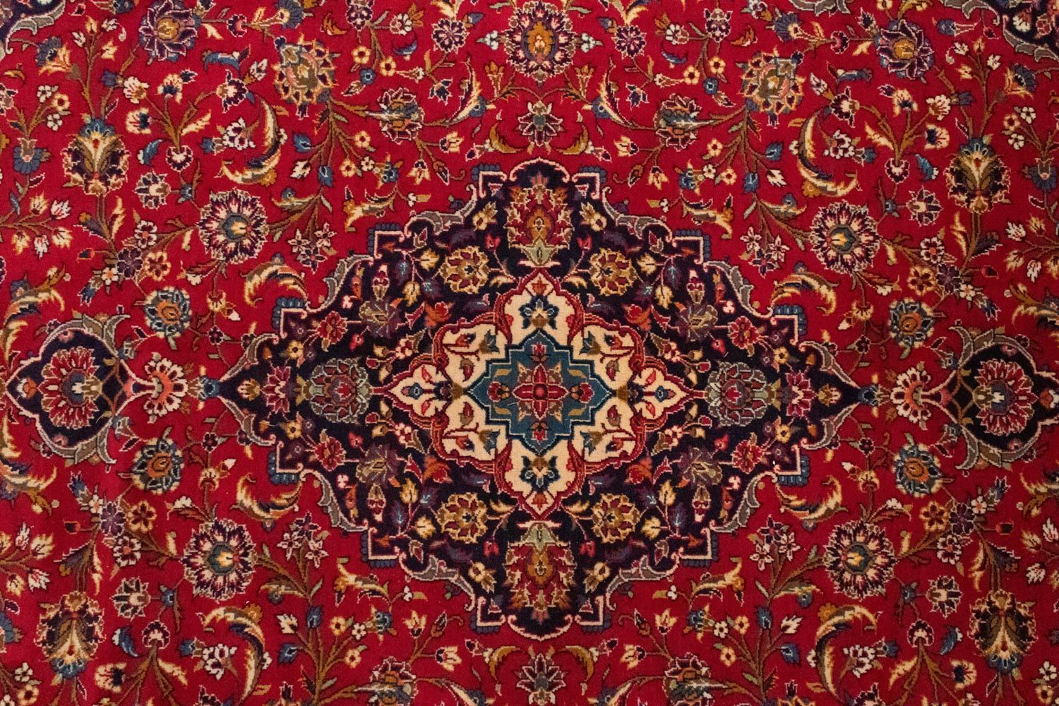 Alfombra persa - Keshan - 353 x 255 cm - rojo