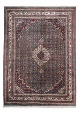 Alfombra oriental - Bidjar - Indus - 349 x 246 cm - gris oscuro