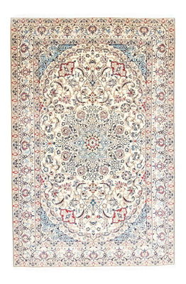 Alfombra Persa - Nain - Real - 263 x 174 cm - blanco natural