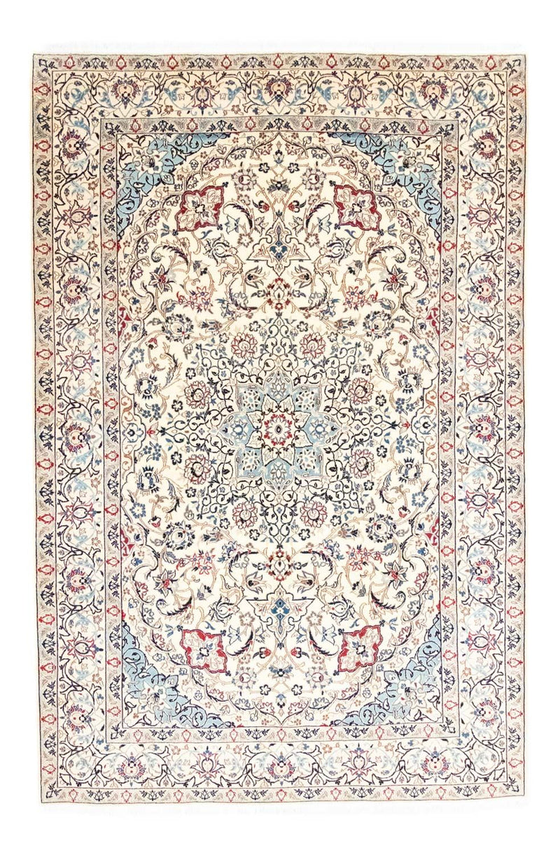 Alfombra Persa - Nain - Real - 263 x 174 cm - blanco natural