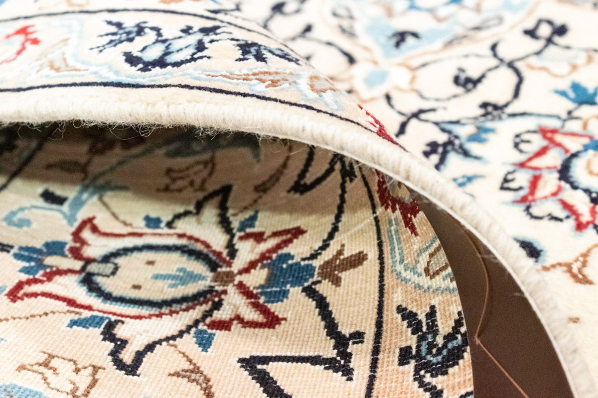 Alfombra Persa - Nain - Real - 263 x 174 cm - blanco natural