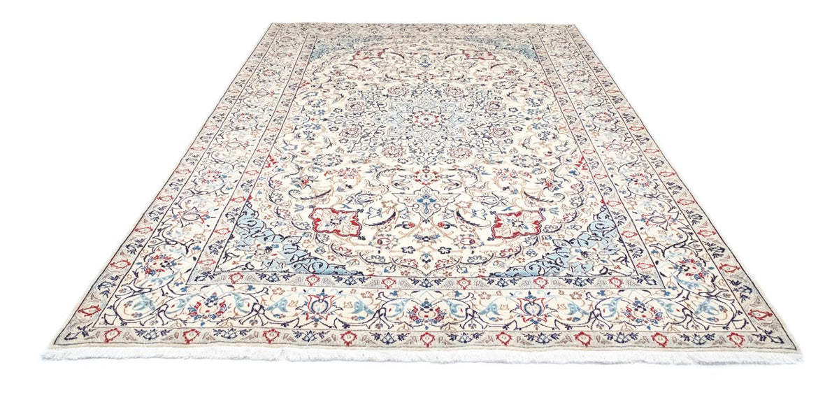 Alfombra Persa - Nain - Real - 263 x 174 cm - blanco natural