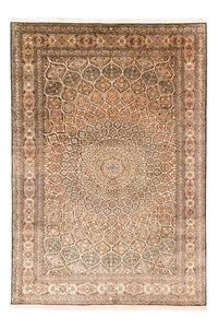 Alfombra de seda - Seda de Cachemira - 280 x 185 cm - marrón