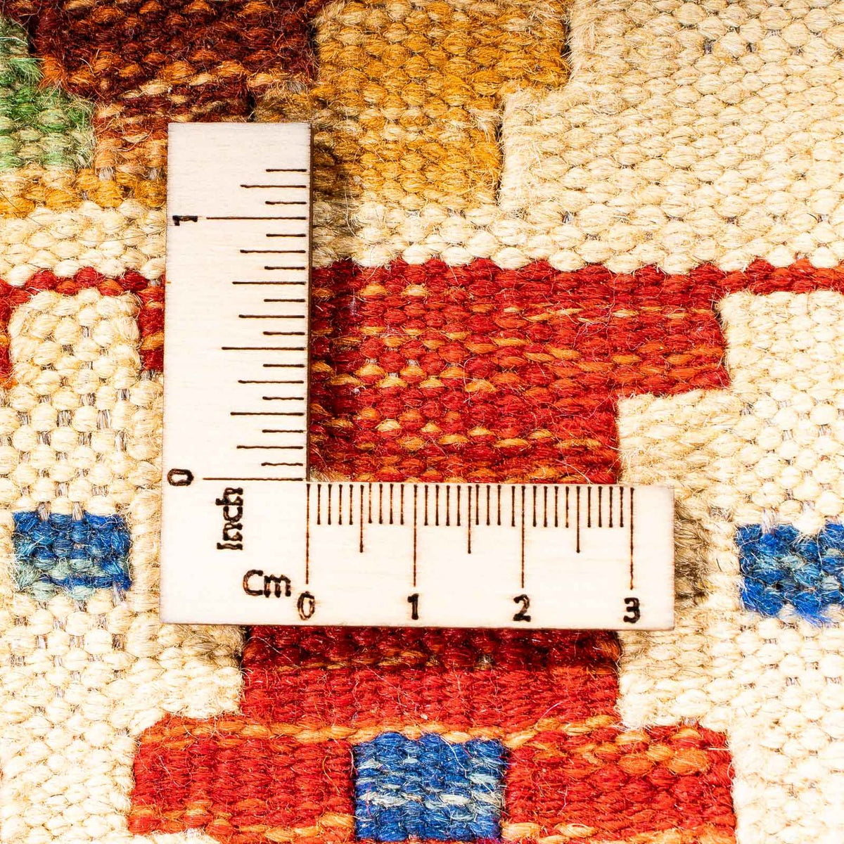 Alfombra de pasillo Alfombra Kelim - Splash - 305 x 81 cm - beige