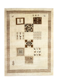 Alfombra Gabbeh - Loribaft Persa - 219 x 157 cm - beige