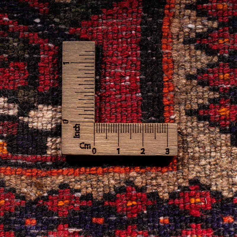 Alfombra persa - Nómada - 226 x 146 cm - rojo oscuro