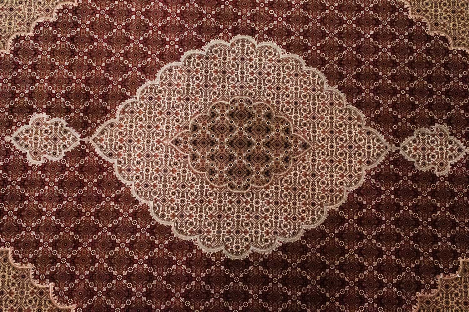 Alfombra persa - Tabriz - 306 x 249 cm - rojo