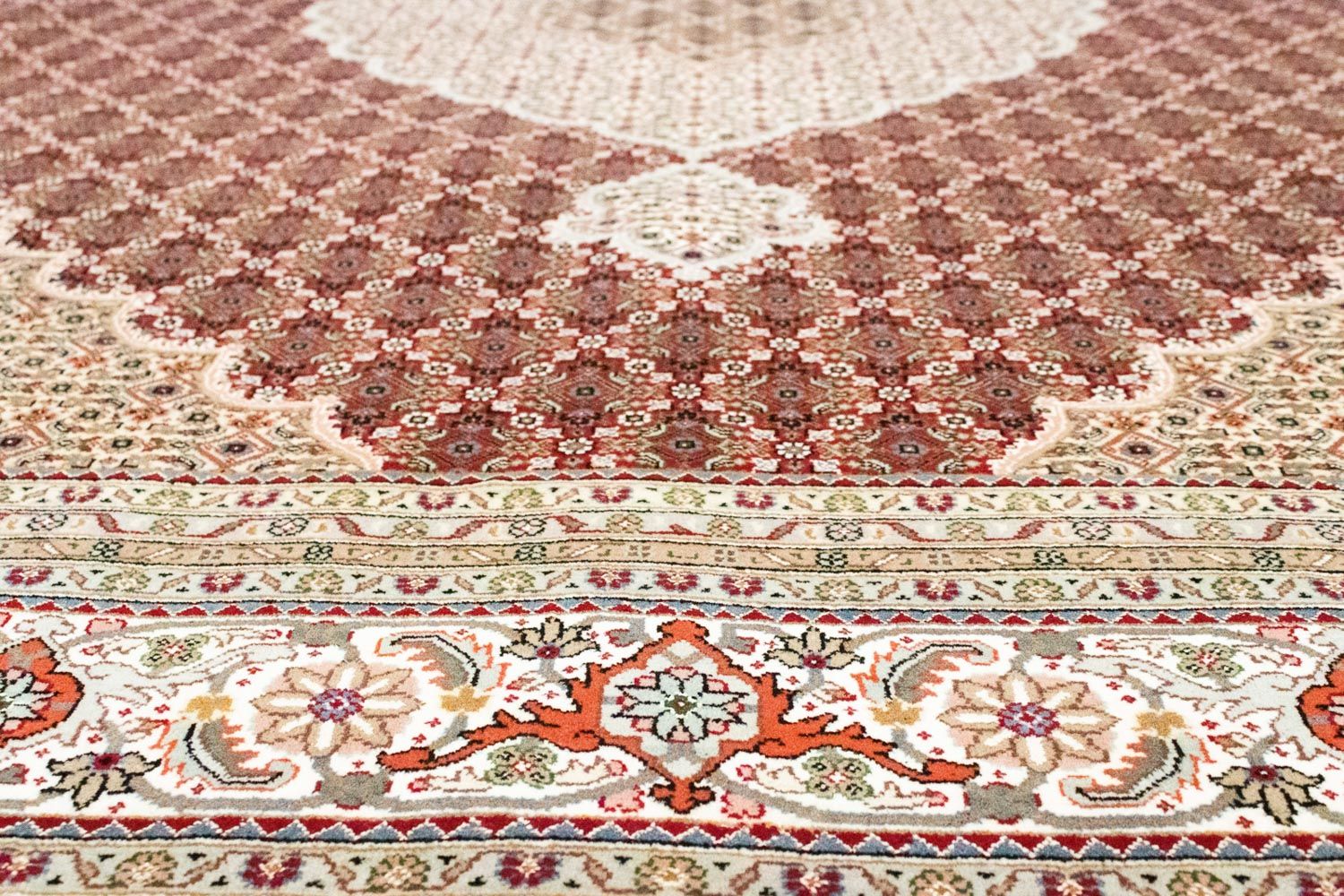 Alfombra persa - Tabriz - 306 x 249 cm - rojo