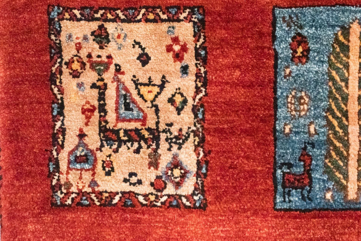 Alfombra persa - Nómada - 244 x 158 cm - naranja