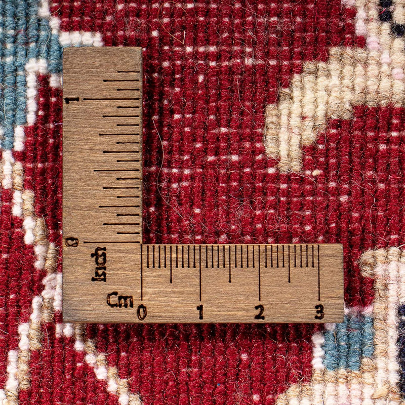 Alfombra persa - Nain - 89 x 56 cm - rojo oscuro