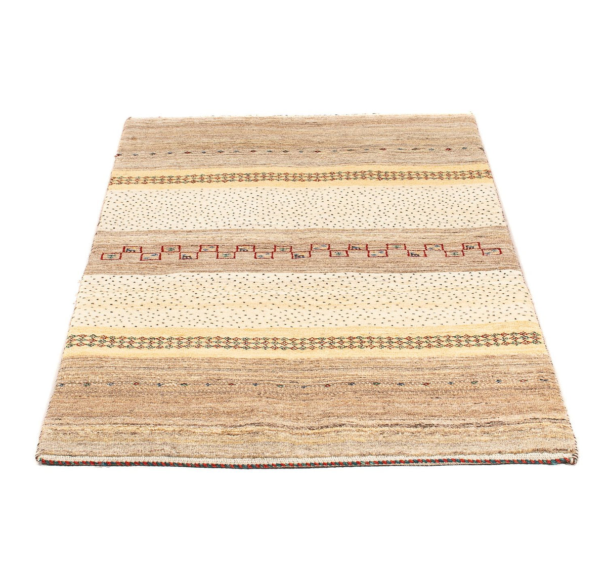Alfombra Gabbeh - Loribaft Persa - 138 x 79 cm - beige