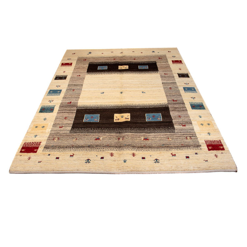 Alfombra Gabbeh - Loribaft Persa - 240 x 153 cm - beige
