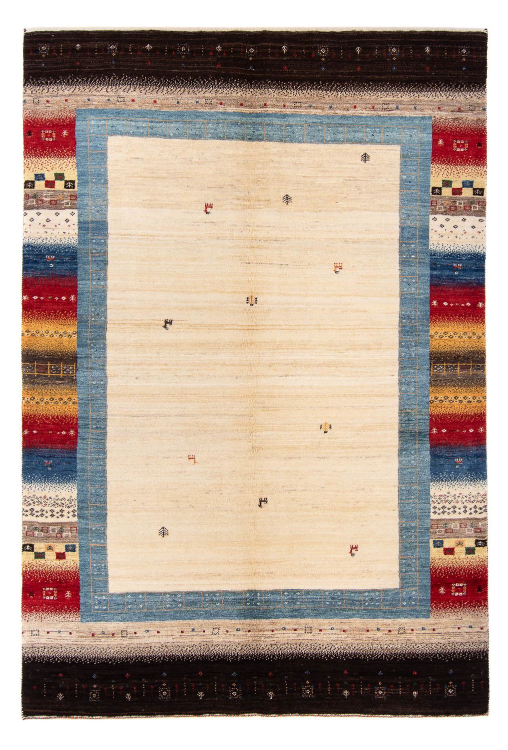 Alfombra Gabbeh - Loribaft Persa - 236 x 165 cm - beige