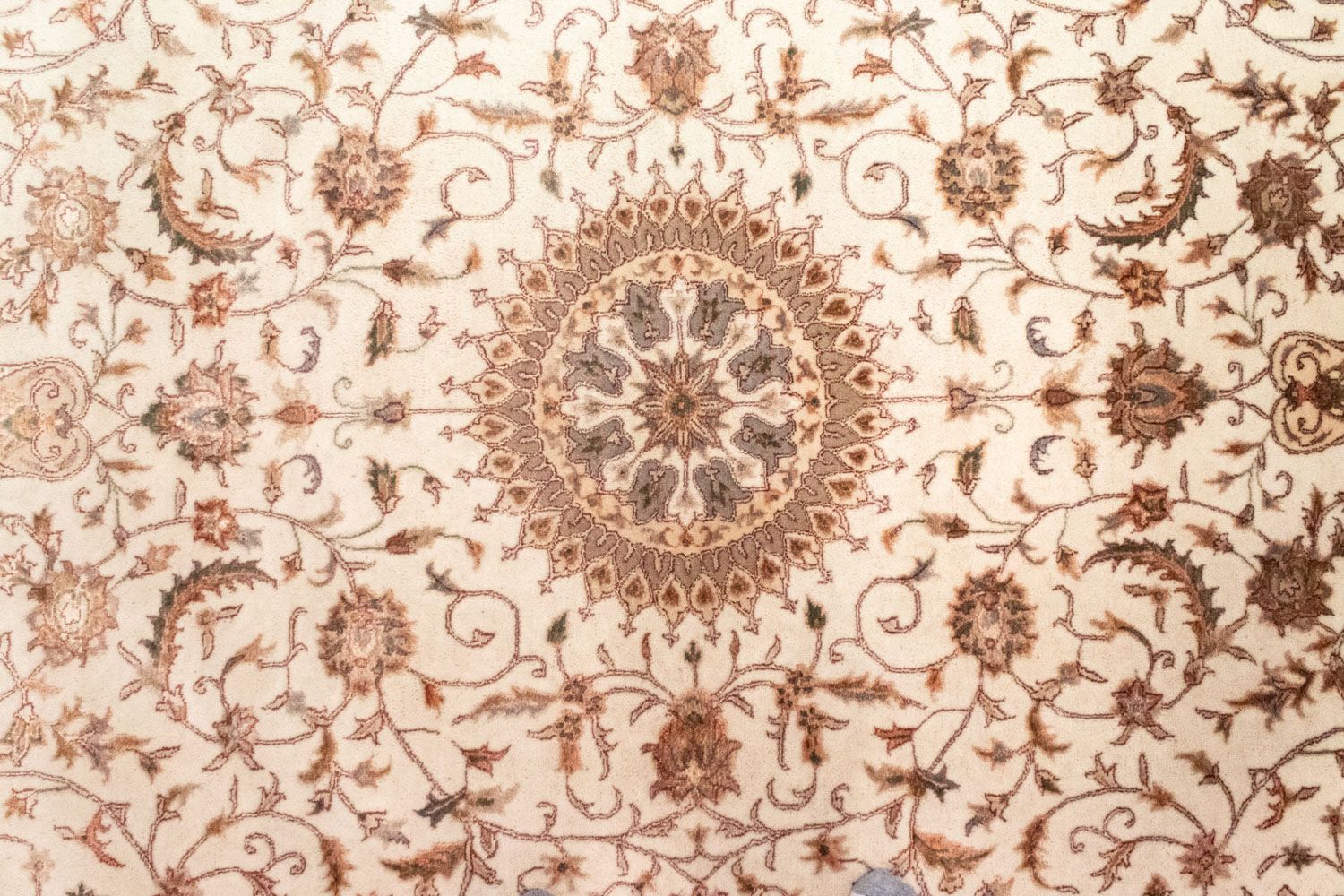 Alfombra persa - Keshan - 306 x 198 cm - beige