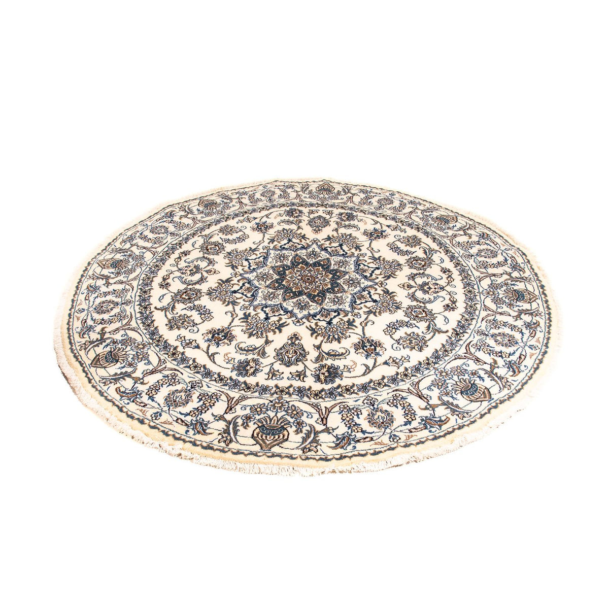 Alfombra persa - Nain redondo  - 200 x 200 cm - beige