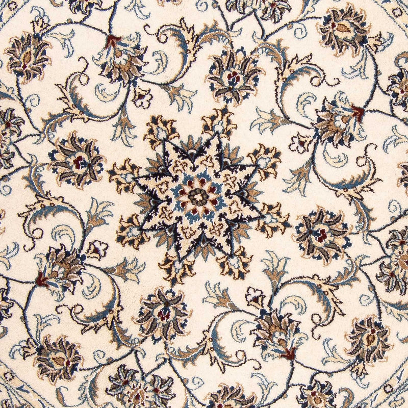 Alfombra persa - Nain redondo  - 150 x 150 cm - beige