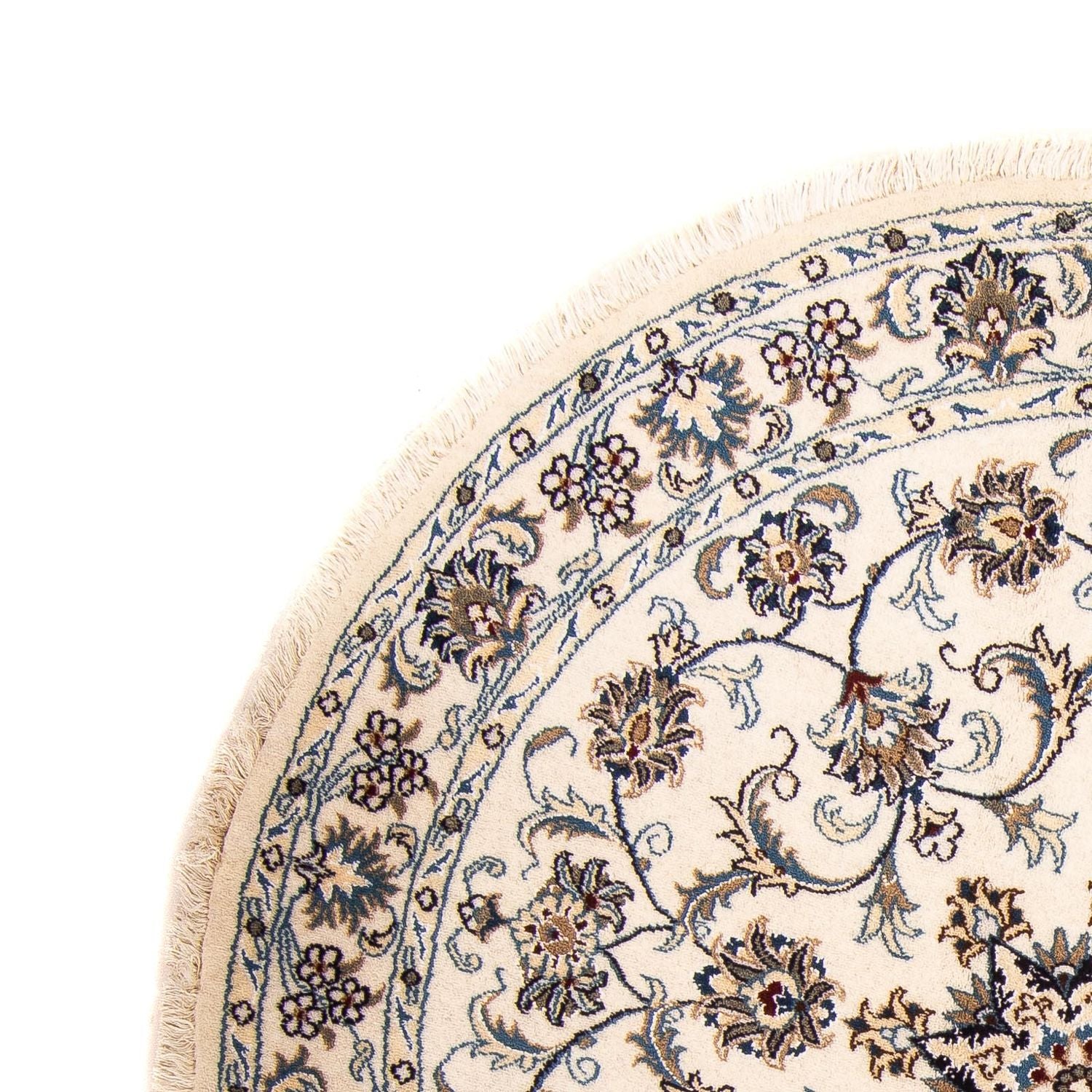 Alfombra persa - Nain redondo  - 150 x 150 cm - beige