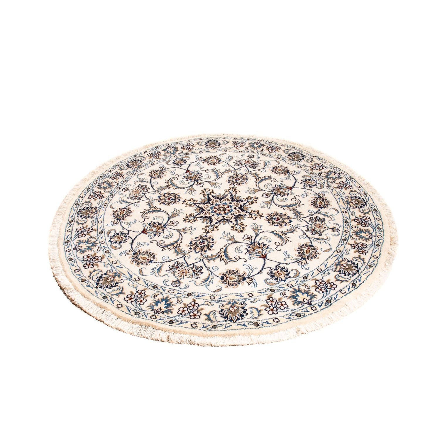 Alfombra persa - Nain redondo  - 150 x 150 cm - beige