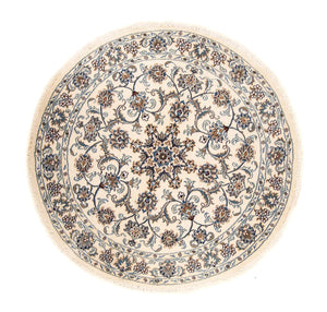 Alfombra persa - Nain redondo  - 150 x 150 cm - beige