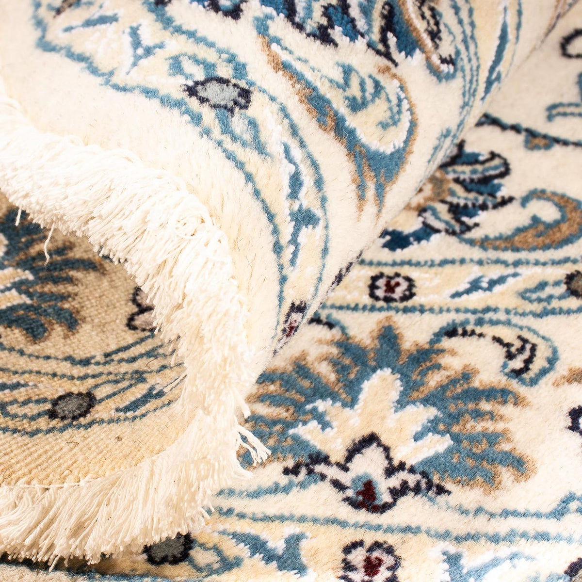 Alfombra persa - Nain redondo  - 150 x 150 cm - beige