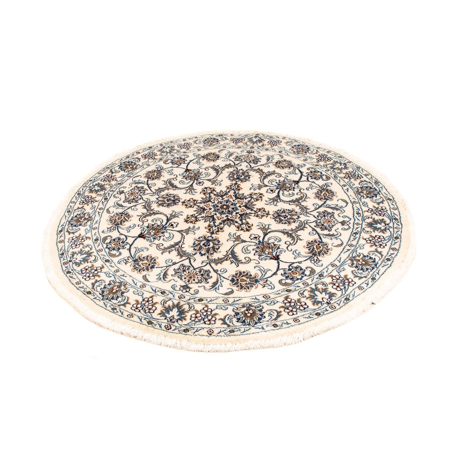 Alfombra persa - Nain redondo  - 150 x 150 cm - beige