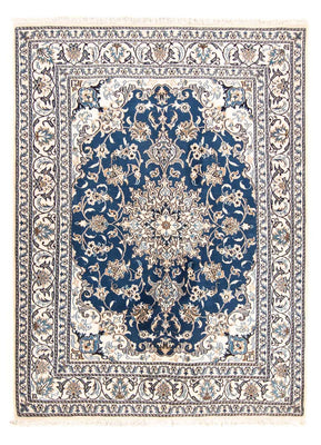 Alfombra persa - Nain - 198 x 149 cm - azul oscuro