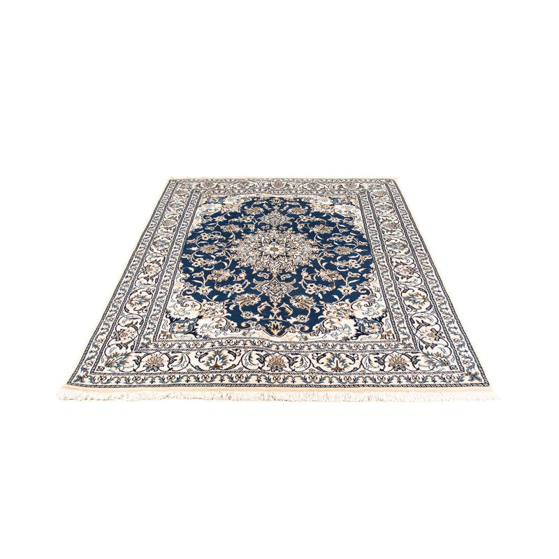 Alfombra persa - Nain - 198 x 149 cm - azul oscuro