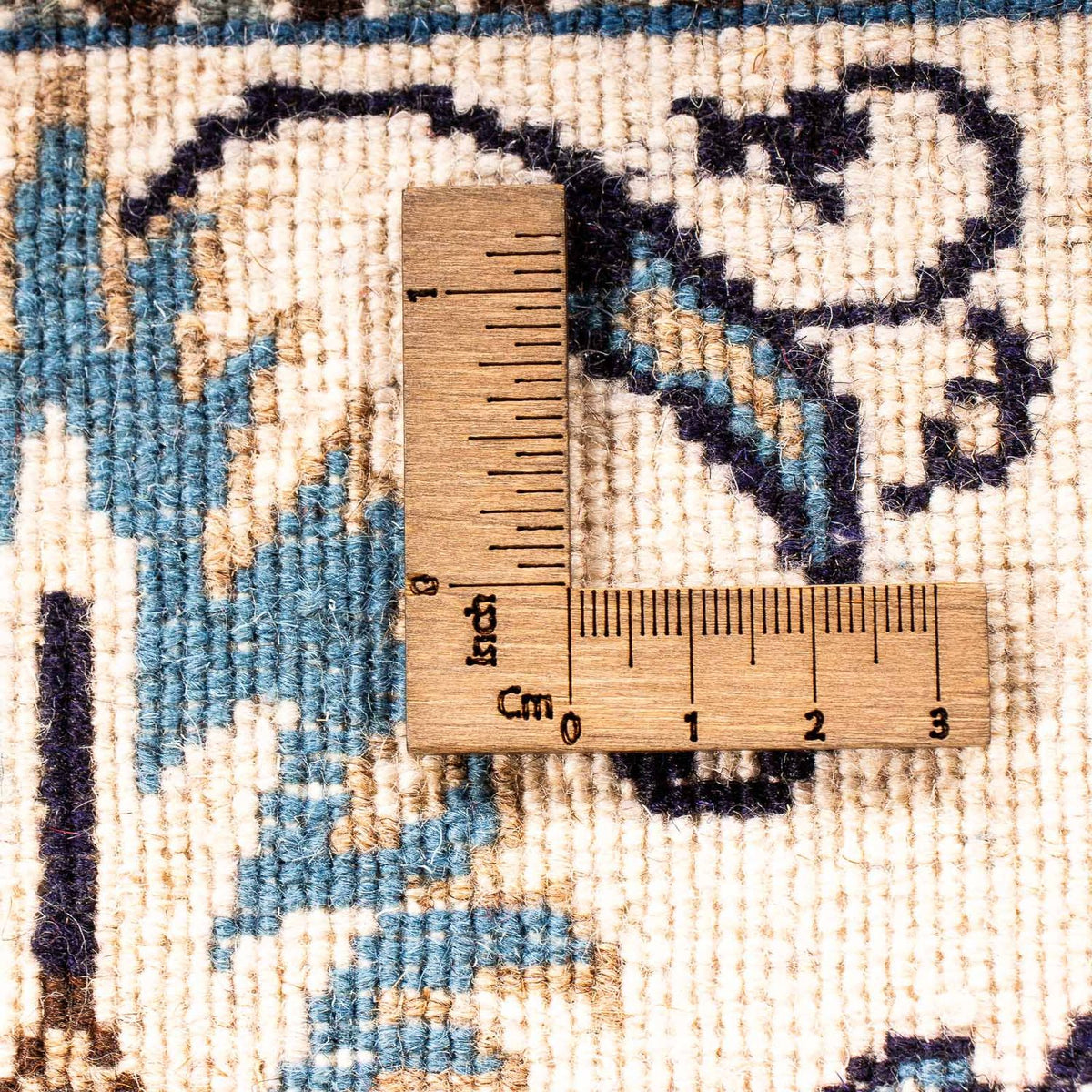 Alfombra persa - Nain - 198 x 149 cm - azul oscuro