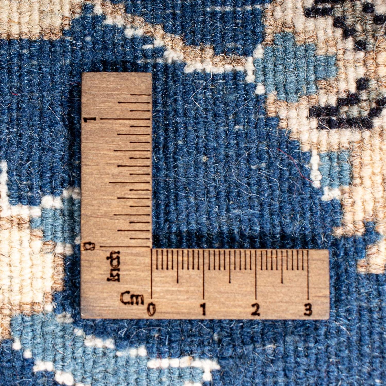 Alfombra persa - Nain - 140 x 87 cm - azul oscuro
