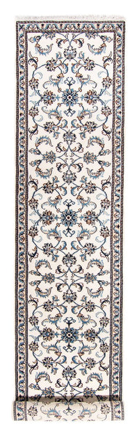 Alfombra de pasillo Alfombra persa - Nain - 376 x 77 cm - beige