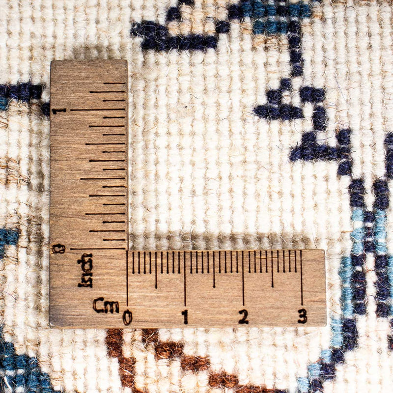 Alfombra de pasillo Alfombra persa - Nain - 376 x 77 cm - beige