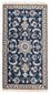 Alfombra persa - Nain - 135 x 68 cm - azul oscuro
