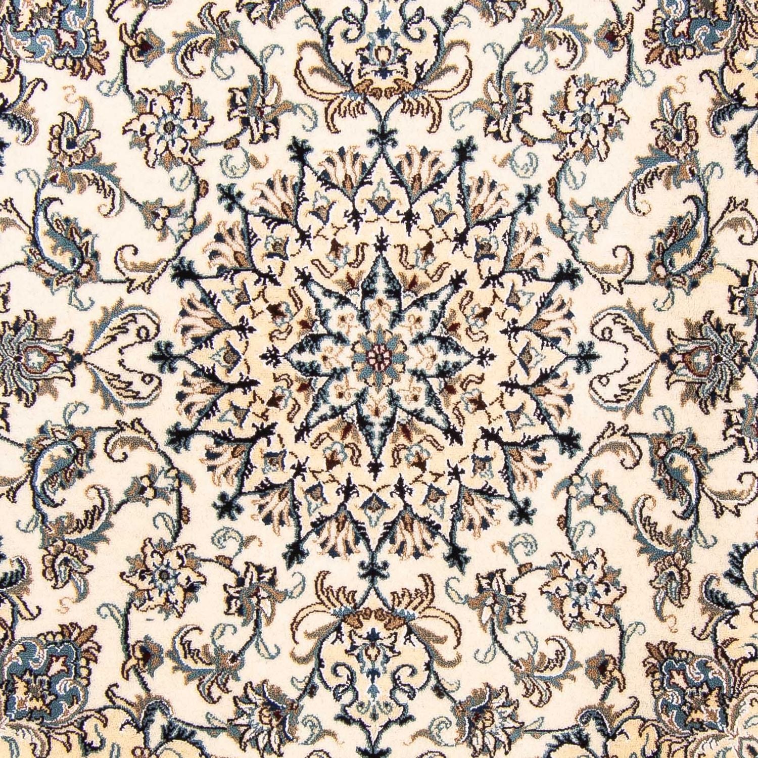 Alfombra persa - Nain cuadrado  - 200 x 195 cm - beige