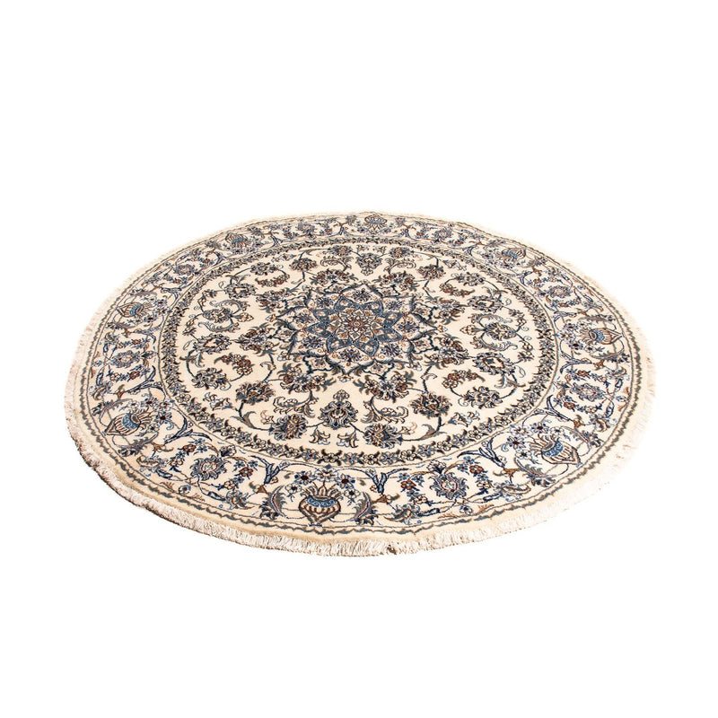 Alfombra persa - Nain redondo  - 200 x 200 cm - beige