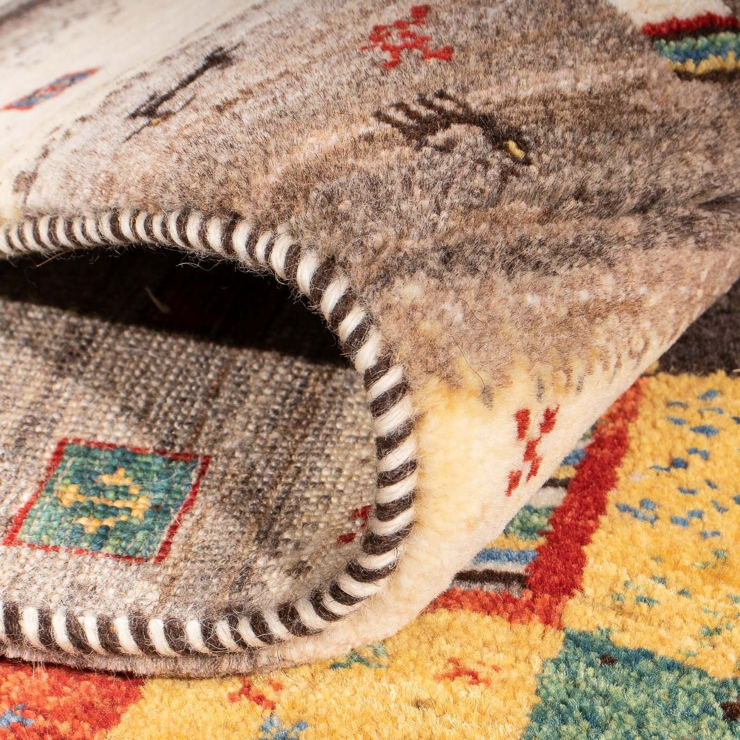 Alfombra Gabbeh - Loribaft Persa - 249 x 162 cm - multicolor