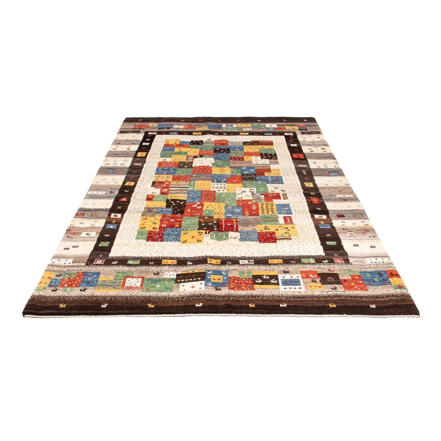 Alfombra Gabbeh - Loribaft Persa - 249 x 162 cm - multicolor