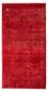 Alfombra Gabbeh - Loribaft Persa - 136 x 64 cm - rojo oscuro