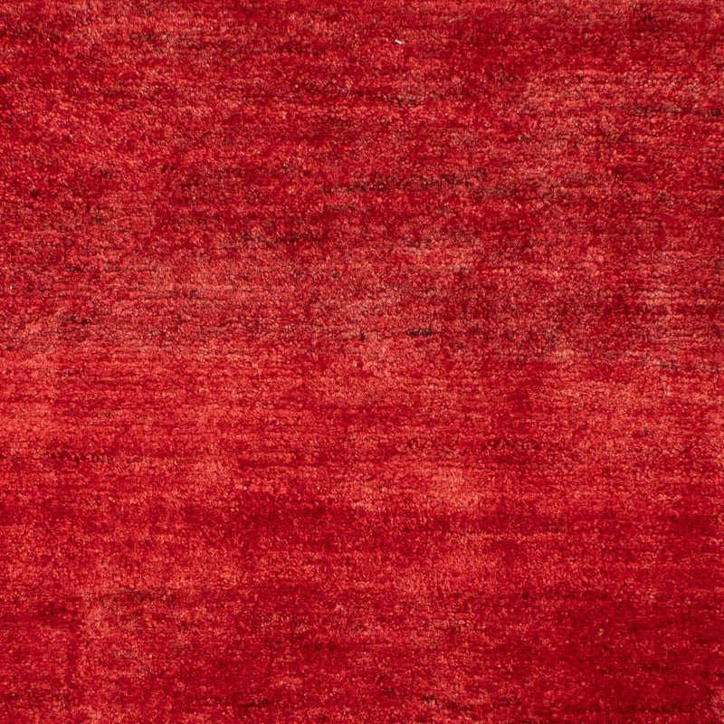 Alfombra Gabbeh - Loribaft Persa - 136 x 64 cm - rojo oscuro