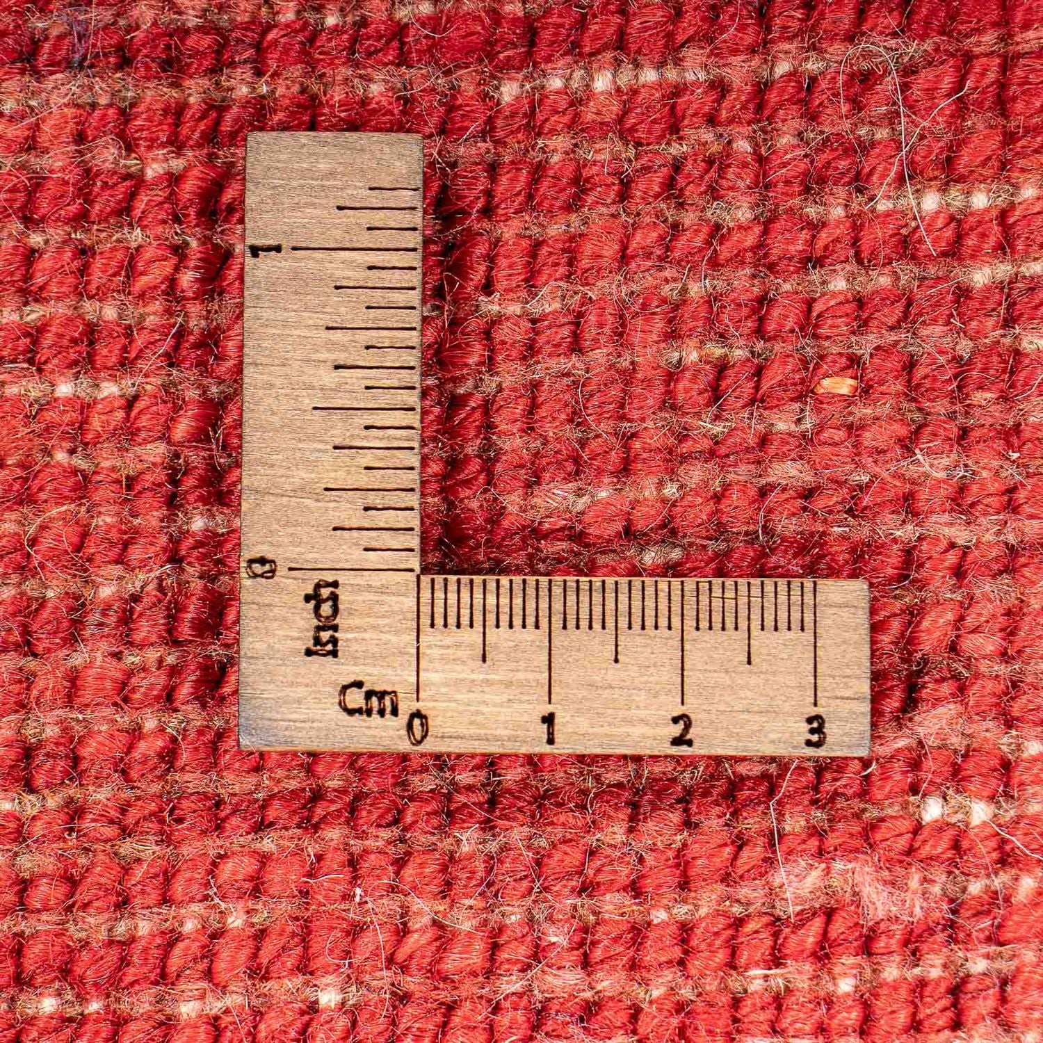 Alfombra Gabbeh - Loribaft Persa - 136 x 64 cm - rojo oscuro