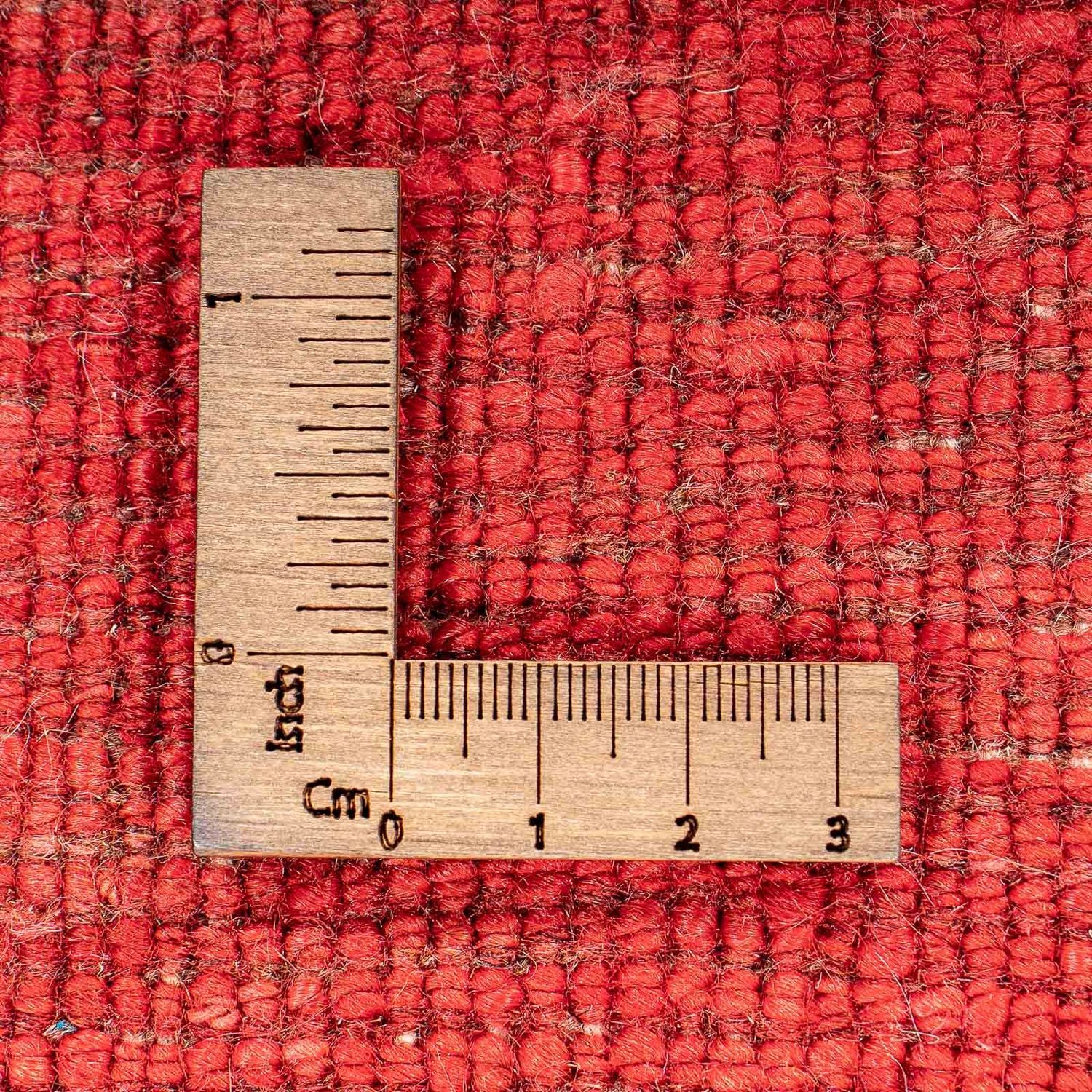 Alfombra Gabbeh - Loribaft Persa - 140 x 72 cm - rojo oscuro