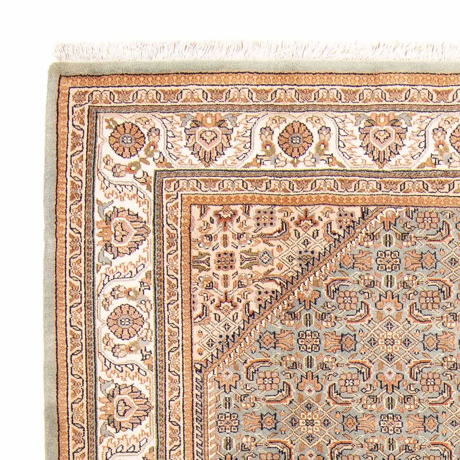 Alfombra oriental - Bidjar - Indus - 237 x 168 cm - gris claro