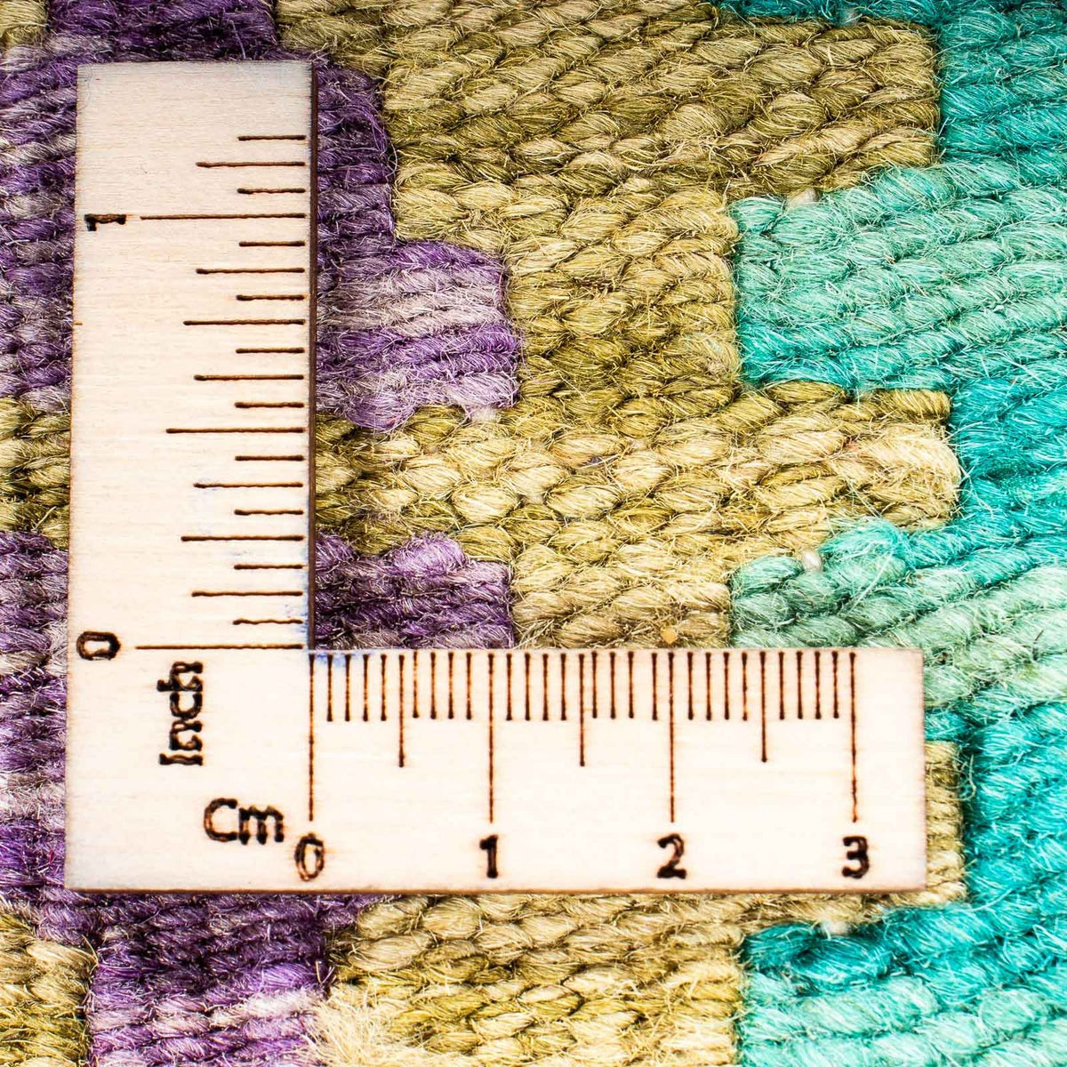 Alfombra Kelim - Splash - 115 x 92 cm - azul